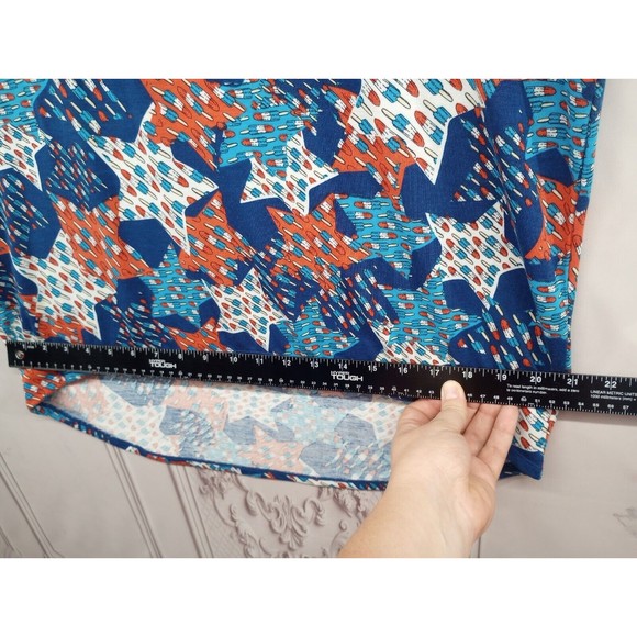 NWOT LuLaRoe Tunic Top Fireworks Popsicles Stars Patriot Summer 4th Of July SZXS - Picture 12 of 16